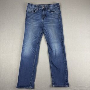 American Eagle 32x30* Original Straight Jeans Airflex+ Stretch‎ Modern STAINED
